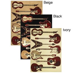Olefin Virginia Guitar Rug (5'5 x 7'7)