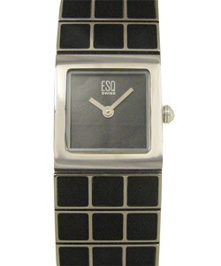 ESQ Roxanne Women's Black Mother of Pearl Watch