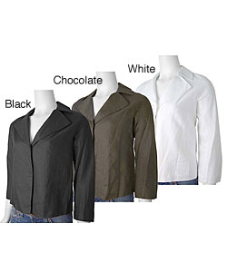 DKNY Women's Hidden Button Blazer