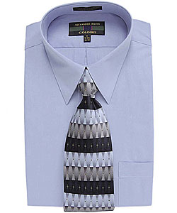 Alexander Julian Men's Dress Shirt and Tie Set