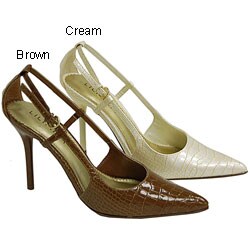 Liliana by Adi Women's Croc Print Pumps