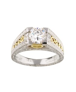 Tacori Platinum 1/3ct TDW Diamond Engagement Ring (G, VS)