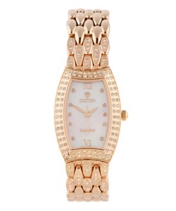 Croton Women's Rose Goldplate Diamond Watch