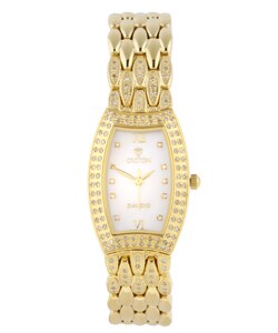 Croton Women's Goldplate Diamond Watch