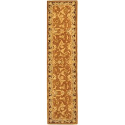 Hand-woven Old World Wool Runner Rug (2'3 x 12')