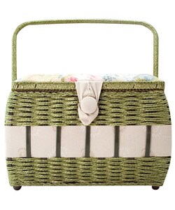 Suzy's Designer Large Square Sewing Basket