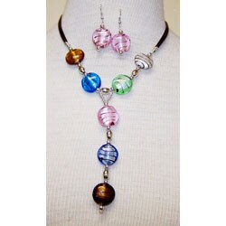 Czech Crystal 'Candy' Necklace and Earring Set (Colombia)