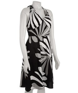 Karin Stevens Women's Printed Halter Dress