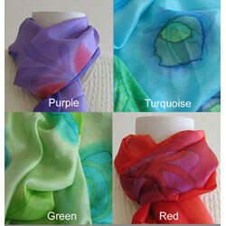 Hand-dyed Silk Scarf (India)