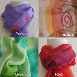 Hand-dyed Silk Scarf (India)