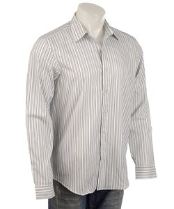 DKNY Men's Long-sleeve Classic Collar Woven Shirt