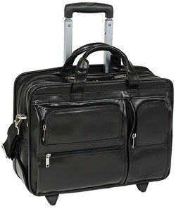 Classic Leather Rolling Briefcase