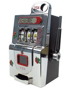 Vintage 13-inch Slot Machine Bank