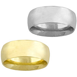 14k gold 8mm comfort fit wedding band (size 9-13)