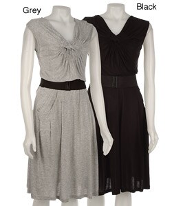 French Connection Belted Twist Jersey Dress