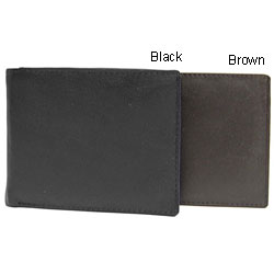 Perry Ellis Men's Genuine Leather Bi-fold Wallet