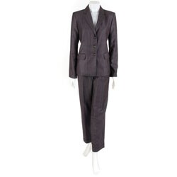 Via Spiga Women's Blazer and Cuff Pant Suit