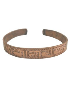 Copper Buddhist Bracelet (Nepal)