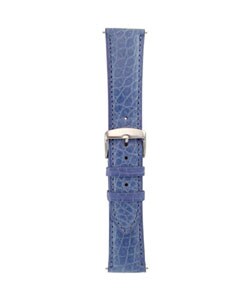 Blue Genuine Alligator Watch Strap