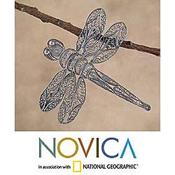'Filigree Dragonfly' Brooch (Peru)