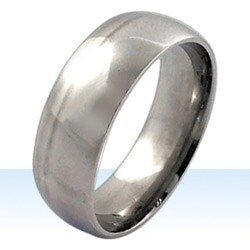 Stainless Steel High Polish Wide Band