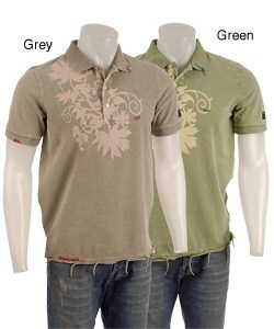 Vigoss Men's Floral Polo-style Shirt