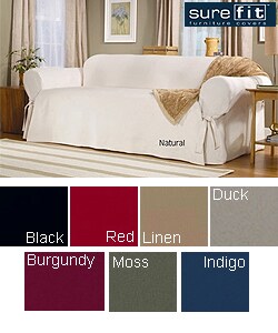 Sure Fit Cotton Classic Washable Loveseat Slipcover