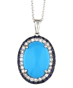 Encore by Le Vian 14k Gold Turquoise and Sapphire Necklace