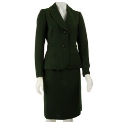 John Meyer Women's Spruce Shawl Collar Skirt Suit