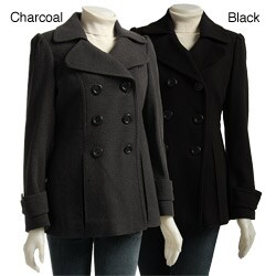 Anne Klein Womens Wool Coat