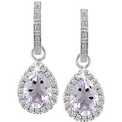 14k Gold 1/2ct TDW Diamond Rose de France Earrings