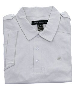 French Connection Men's Epaulet Jersey Polo Shirt