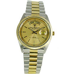 Jules J. Men's Two-tone Champagne Dial Steel Watch