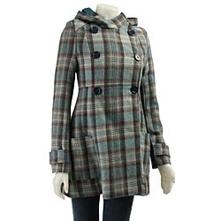 Coffee Shop Women's Long Plaid Jacket