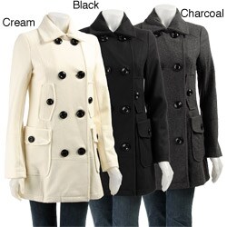 Coffee Shop Women's Double-breasted Wool Coat
