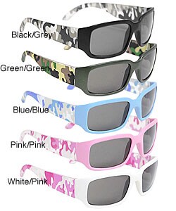 Adi Kids 6737AF Girl's 100-percent UV Protected Camo Sunglasses
