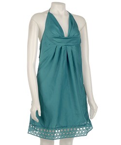 Sugar Lips Women's Cowl Neck A-line Dress