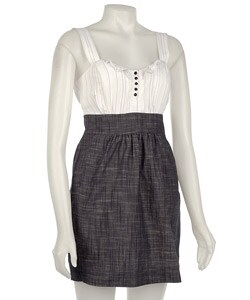 BCBGeneration Women's Ruffle Neck Sheath