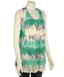 Romeo & Juliet Women's Tie-dye Racerback Shirt