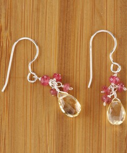 Goldfill Lemon Quartz Ethereal Earrings (USA)
