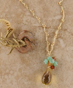 Goldfill Lemon Quartz Fiesta Colors Necklace (USA)