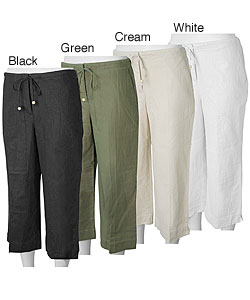 Liz Claiborne Essentials Women's Linen Capris