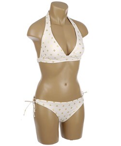 Island World Apparel White Fleur Bikini