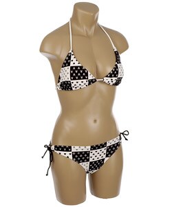 Island World Apparel White and Black Bikini