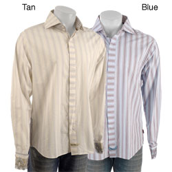 English Laundry Men's Stripe Dress Shirt