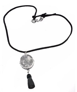 Diesel Sterling Silver Pendant Necklace
