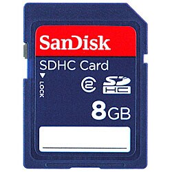 SanDisk 8GB SDHC Memory Card