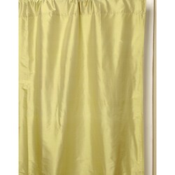 Parsnip Green/Blue 100-percent Silk Taffeta Curtain (India)