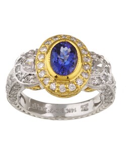 Encore by Le Vian 14k Gold Tanzanite and Diamond Ring (H-I, SI2-SI3)