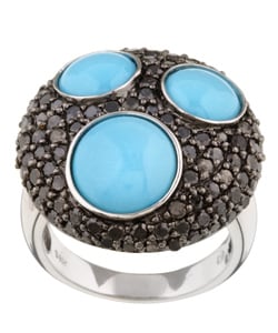 Encore by Le Vian 14k Gold Turquoise Diamond Ring